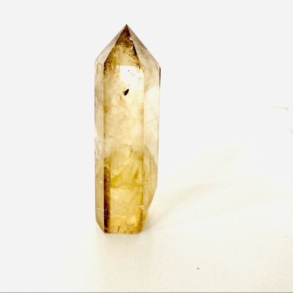 Citrine Polished Genuine 4.5” Crystal Point Boho Gypsy Meditation Yoga Gemstone - Picture 5 of 6